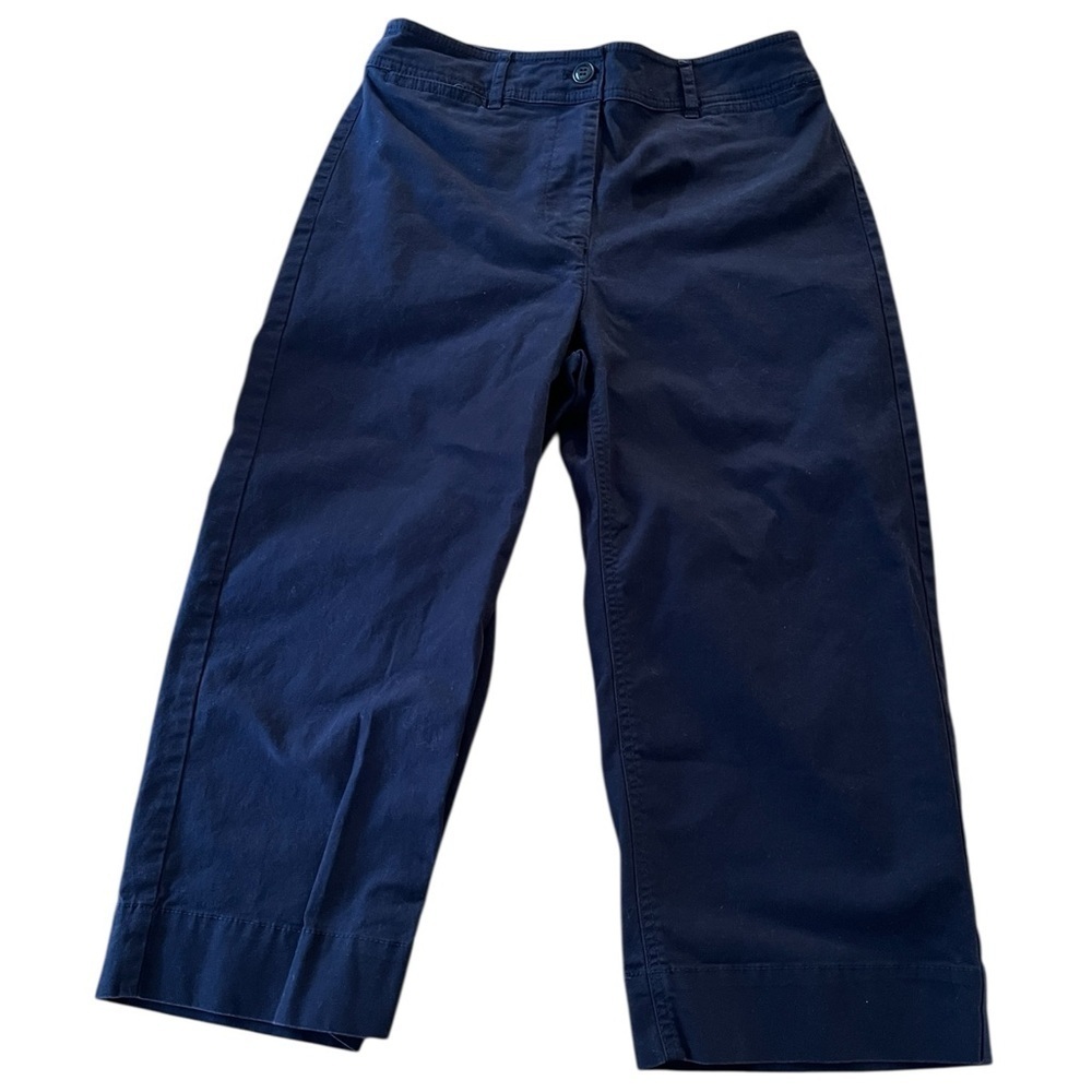 Womens’ Navy Talbots Cropped Chino Pants Size 6P